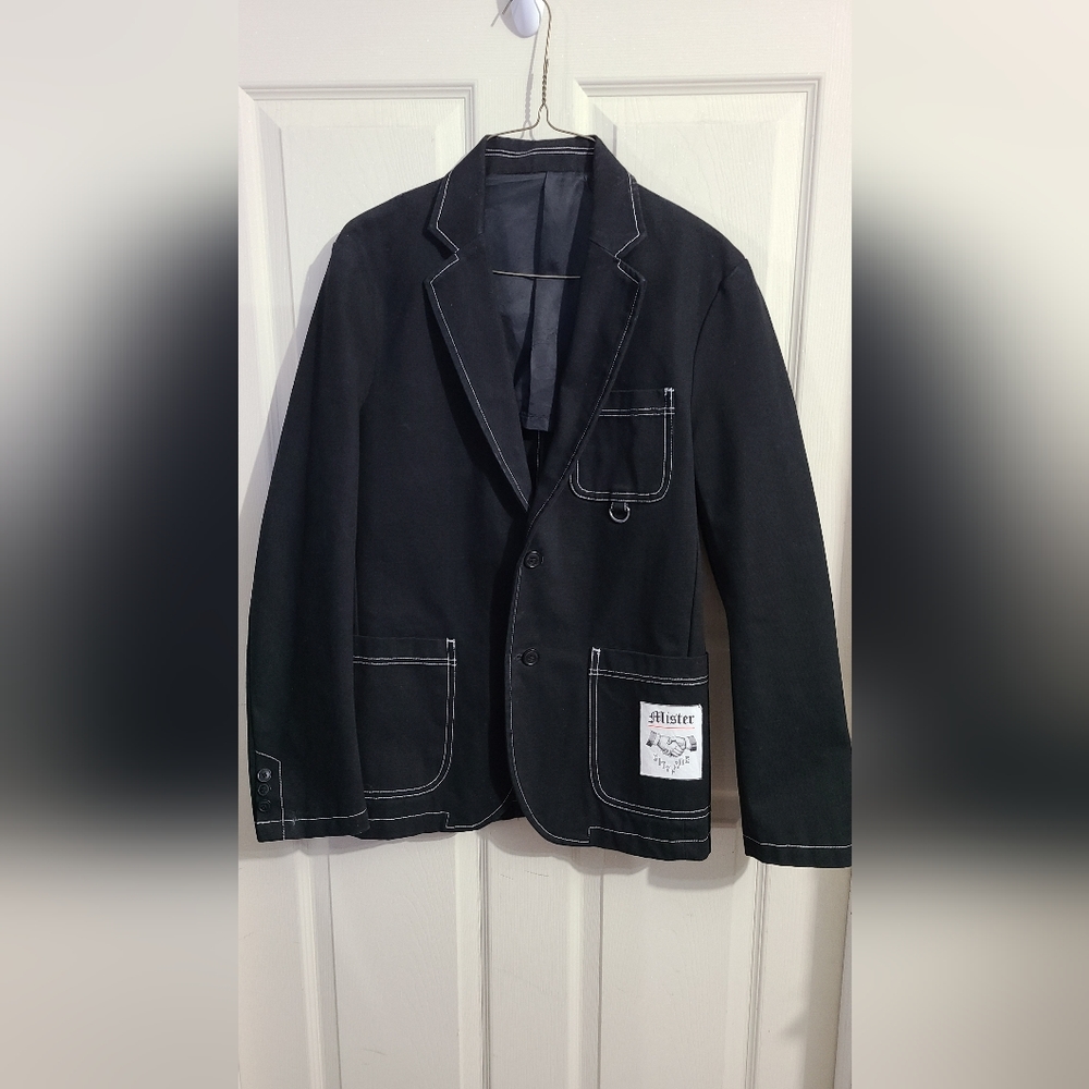 Mister Gentleman Size Large Men's Jacket Blazer Black Japan